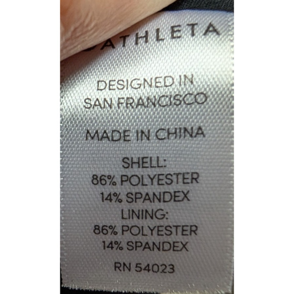 Athleta Brookfield Black Exercise Dress Athleisure Laser Cut Out Racerback Small - Picture 7 of 8